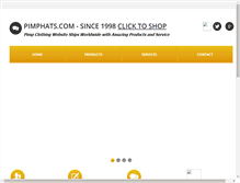 Tablet Screenshot of pimphats.com